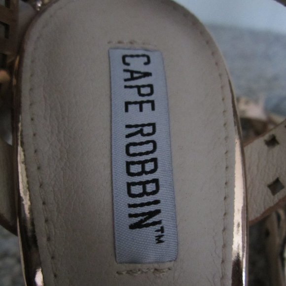 Cape Robbin Glory-1 Rosegold Crossover Sandal - Picture 5 of 10